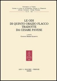 Le Odi di Quinto Orazio Flacco tradotte da Cesare Pavese - Librerie.coop